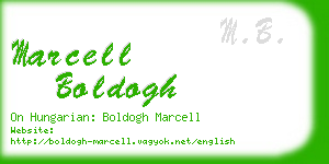 marcell boldogh business card